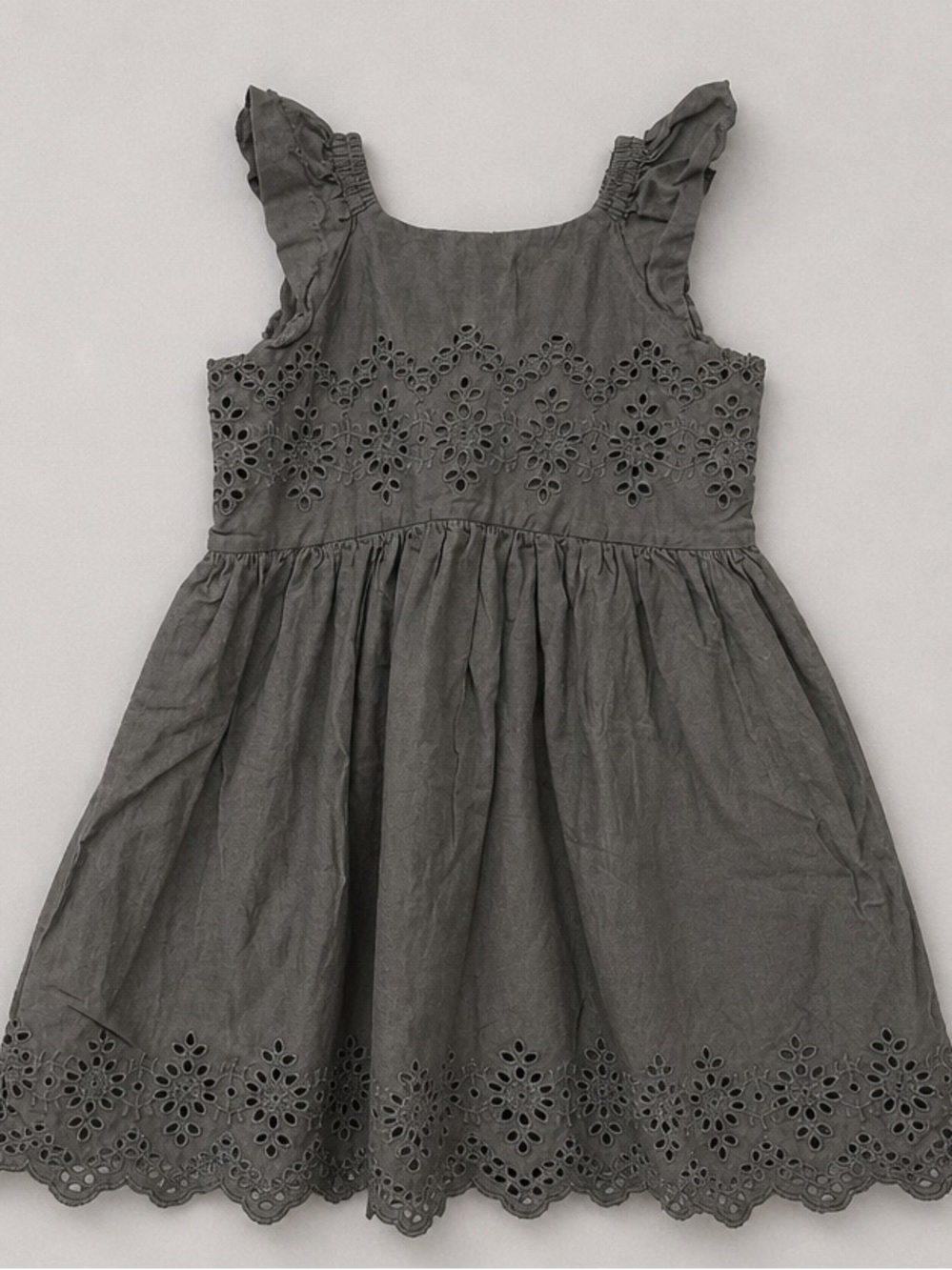 GAP Charcoal Eyelet Sundress for Girls